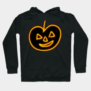 Halloween Pumpkin Simple Drawing Hoodie